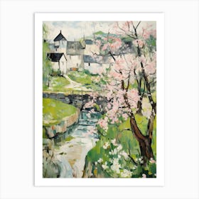 Bibury (Gloucestershire) Painting 3 Art Print