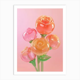Dreamy Inflatable Flowers Rose 2 Art Print