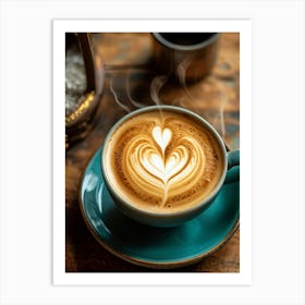 Heart Latte 1 Art Print