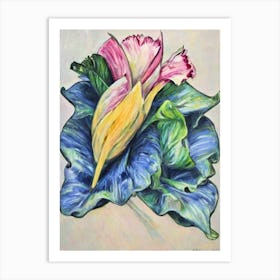 Endive Fauvist vegetable Art Print