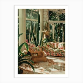 Tropical Living Room Art Print