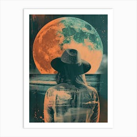 Watching The Moon Art Print