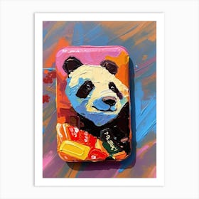 Panda Phone Case Oil Painting 1 Art Print