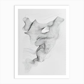 Abstract Line Drawing 5 Art Print