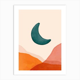Moon Abstract Art Print
