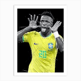 Vinicius Junior Brazil Art Print