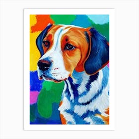 Beagle 2 Fauvist Style Dog Art Print