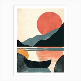 Canoe Minimalism Art Print