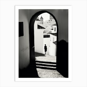 Granada, Spain, Black And White Analogue Photography 4 Art Print