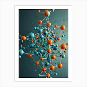 Molecule Structure Art Print