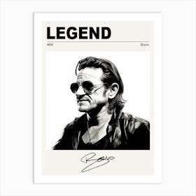 Bono Legend Art Print