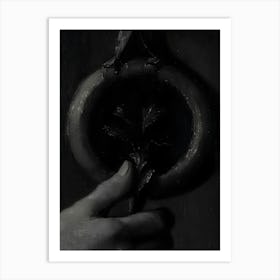 Dark Gothic Doorknob Art Print