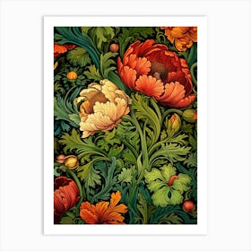 Floral Seamless Pattern 3 Art Print