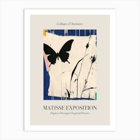 Butterfly 1 Matisse Inspired Exposition Animals Poster Art Print