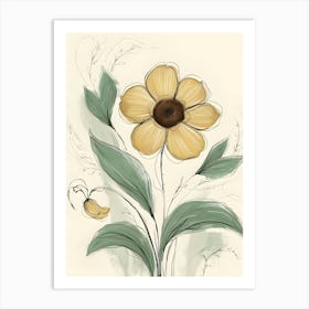 Yellow Flower 4 Art Print