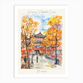 Poster Of Beijing, Dreamy Storybook Illustration 2 Art Print