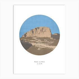 Mount Olympus Greece Mountain Art Print