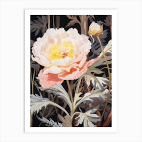 Peony 2 Flower Painting Art Print