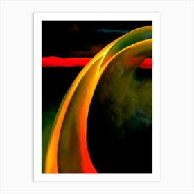 Georgia O'Keeffe - Red and Orange Streak ,1919 Art Print