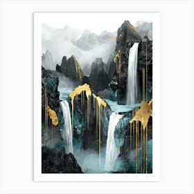 Kilimanjaro Flow Luxe Fluidity Art Print