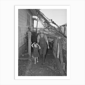 Untitled Photo, Possibly Related To John Frost And His Daughter, Mr Frost Is Part Owner Of A 135 Acres Of Semi Margina Art Print