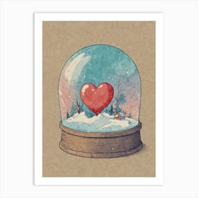 Snow Globe 2 Art Print