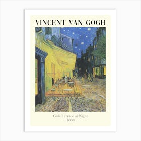 Vincent Van Gogh Cafe Terrace At Night Art Print