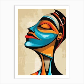 African Woman Portrait 15 Art Print