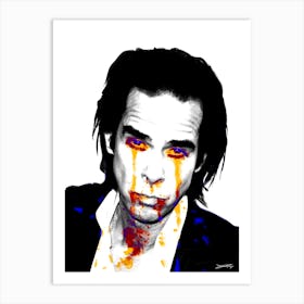 Nick Cave and The Bad Seeds Grinderman Illustration Art Print