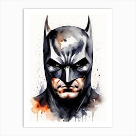 Batman Watercolor Painting (6) Art Print