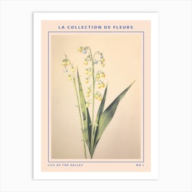 Lily Of The Valley French Flower Botanical Poster Art Print