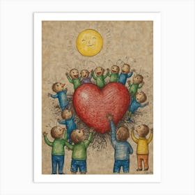 Heart Of Love 36 Art Print