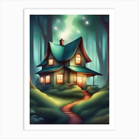 House In The Forest Art Print