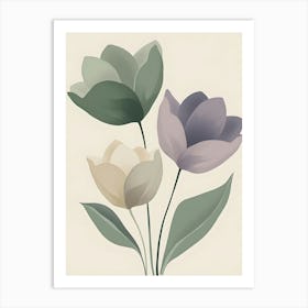 Three Tulips Art Print