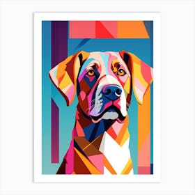 Abstract Dog art, colorful dog illustration, dog portrait, animal illustration, digital art, pet art, dog artwork, dog drawing, dog painting, dog wallpaper, dog background, dog lover gift, dog décor, dog poster, dog print, pet, dog, vector art, dog art Art Print