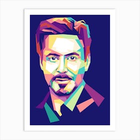 Robert Downey Wpap Art Print