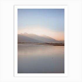 Pastel Lake View Art Print