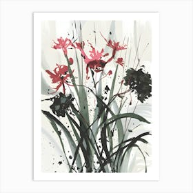 Chinese Flowers 1 Art Print