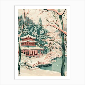 Nikko Japan 8 Retro Illustration Art Print