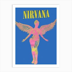 Saarav Nirvana Concert Poster Kurt Cobain Rock Music Aesthetic Decor Male Female Fans Gift Art Print