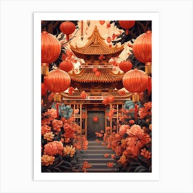 Chinese New Year Decorations 15 Art Print