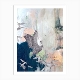 Brown Pelican Bird Art Print