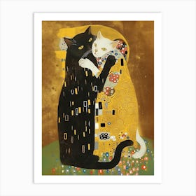 Kitty Klimt Art Print