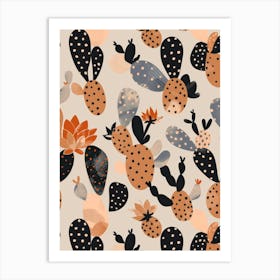 Cactus Pattern 2 Art Print