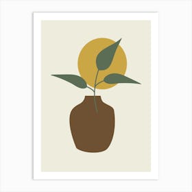 Plant In A Vase 1 Art Print