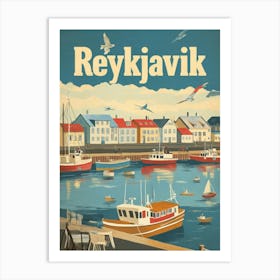 Aihrgdesign A Classic 1960s Travel Poster For Reykjavik Showc 46fa6fd3 2a88 4c90 816c 7ab804e7c188 3 Art Print