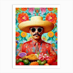 Mexican Man Mexican life 1 Art Print