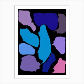 Colored Stones Art Print