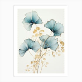 Ginkgo Leaves Art Print