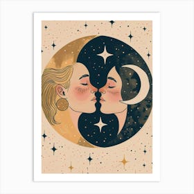 Venus And Jupiter Art Print